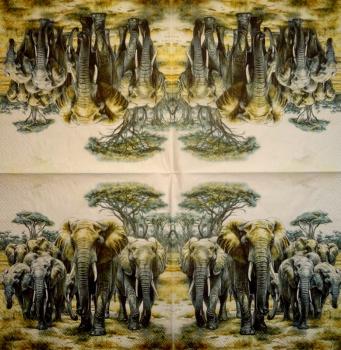 060 Elefant - 3-lagig - (gold) - ppd